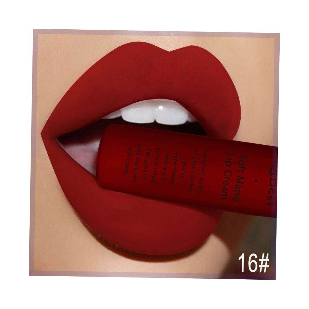 Matte Liquid Lipstick Waterproof Long Lasting Velvet Red Lip image 1
