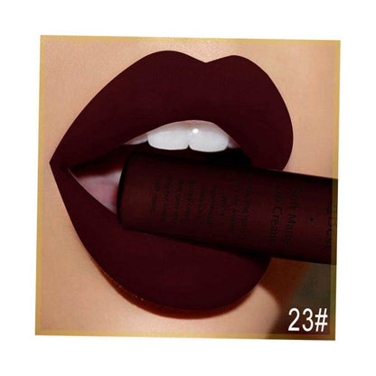 Matte Liquid Lipstick Waterproof Long Lasting Velvet Red Lip