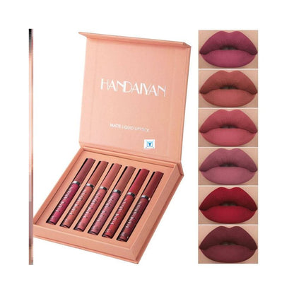 6Pcs Matte Lip Gloss Set Liquid Lipstick Waterproof Long image 1