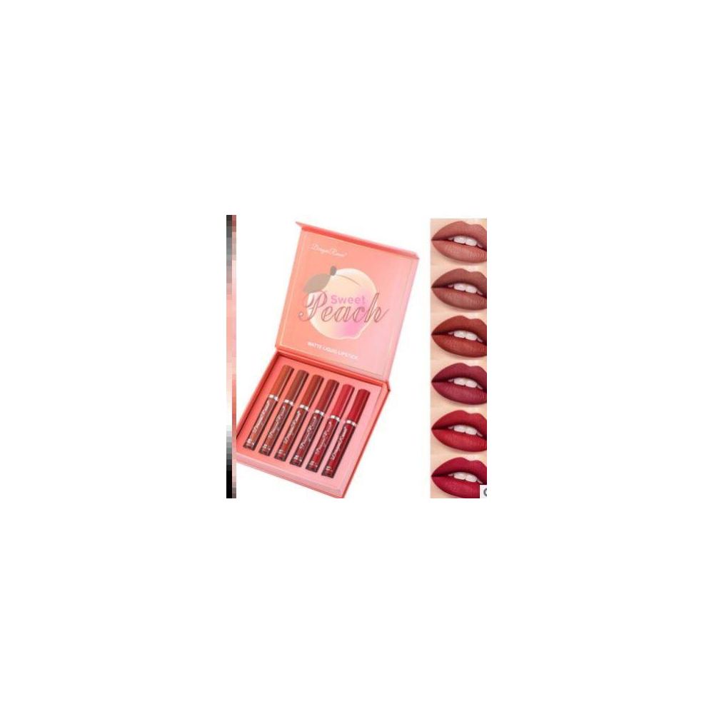 6Pcs Matte Lip Gloss Set Liquid Lipstick Waterproof Long image 2