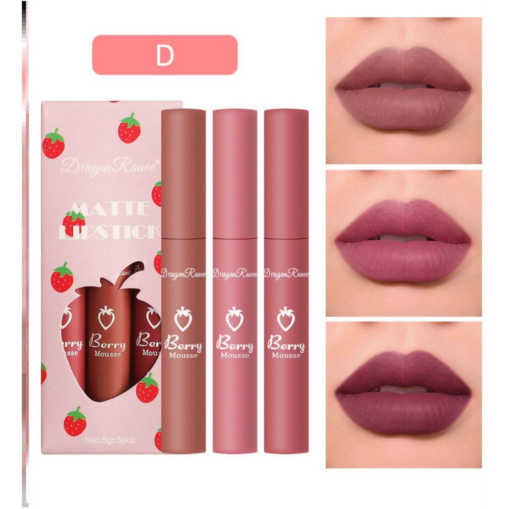 6Pcs Matte Lip Gloss Set Liquid Lipstick Waterproof Long