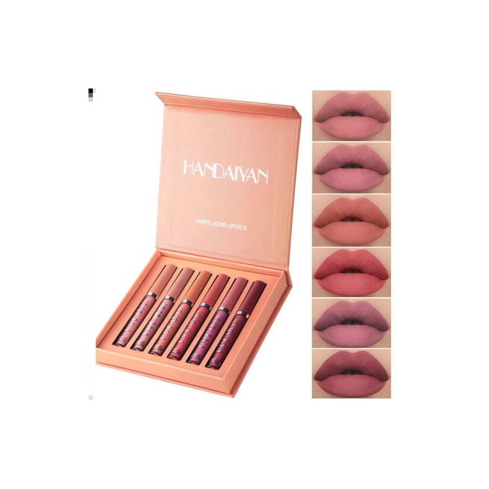 6Pcs Matte Lip Gloss Set Liquid Lipstick Waterproof Long