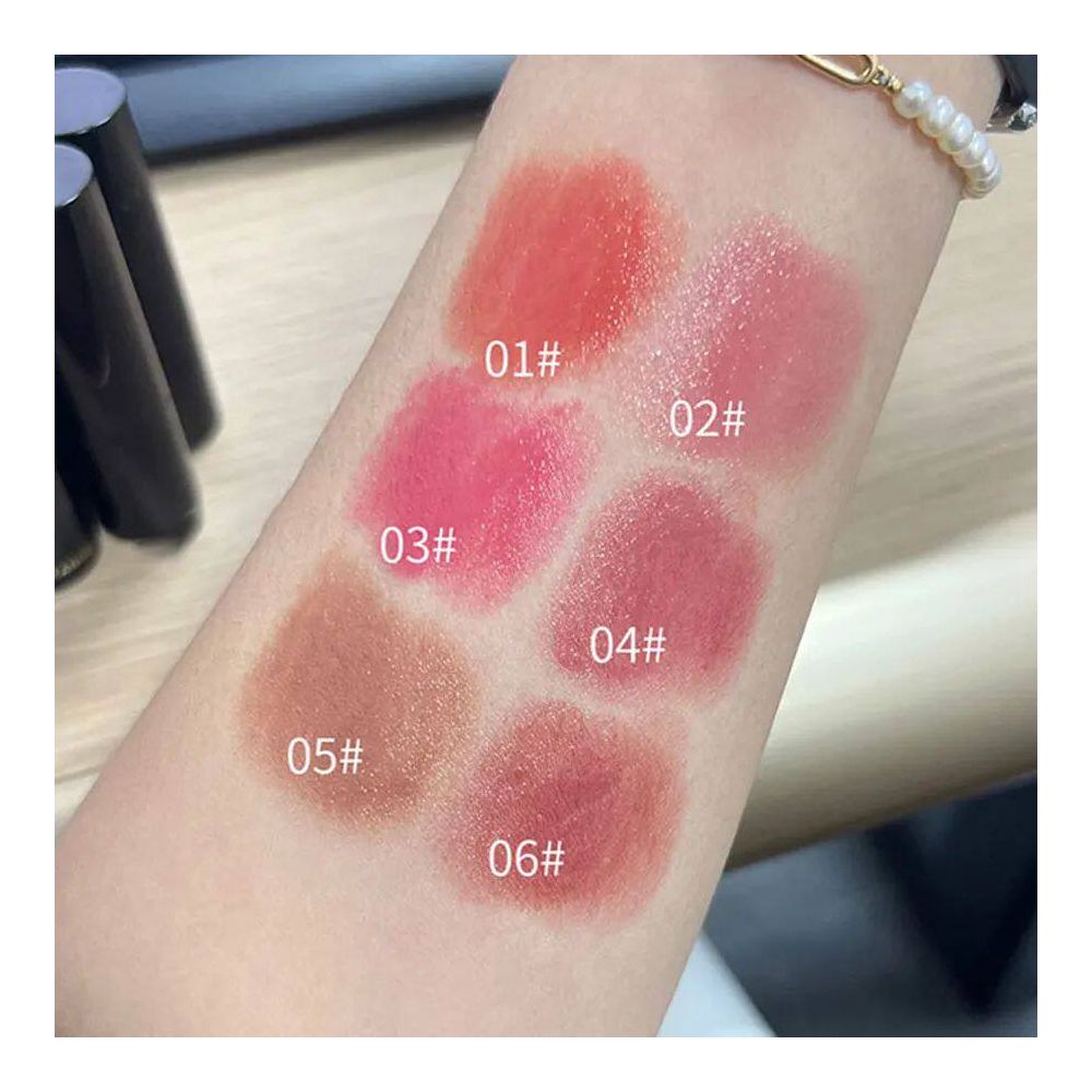 Lipstick red brown lipstick waterproof moisturizing mirror l image 5