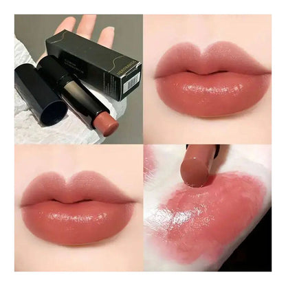 Lipstick red brown lipstick waterproof moisturizing mirror l