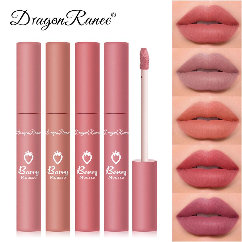 1PC Makeup Matte Nude Liquid Lipstick 12 Colors Waterproof L image 1