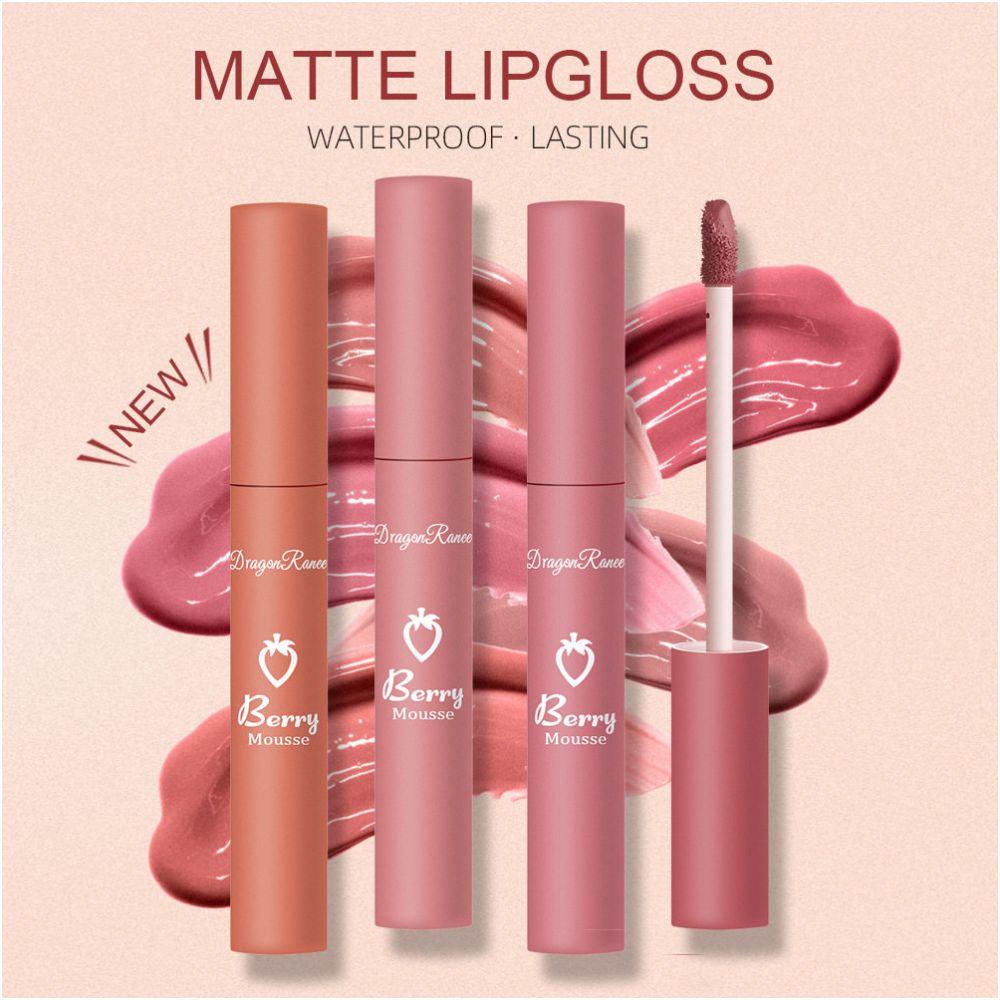 1PC Makeup Matte Nude Liquid Lipstick 12 Colors Waterproof L image 2