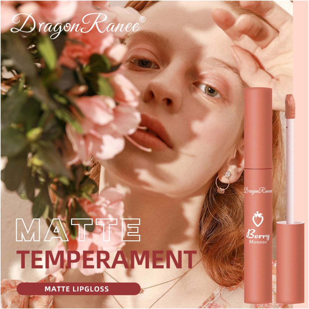 1PC Makeup Matte Nude Liquid Lipstick 12 Colors Waterproof L image 4
