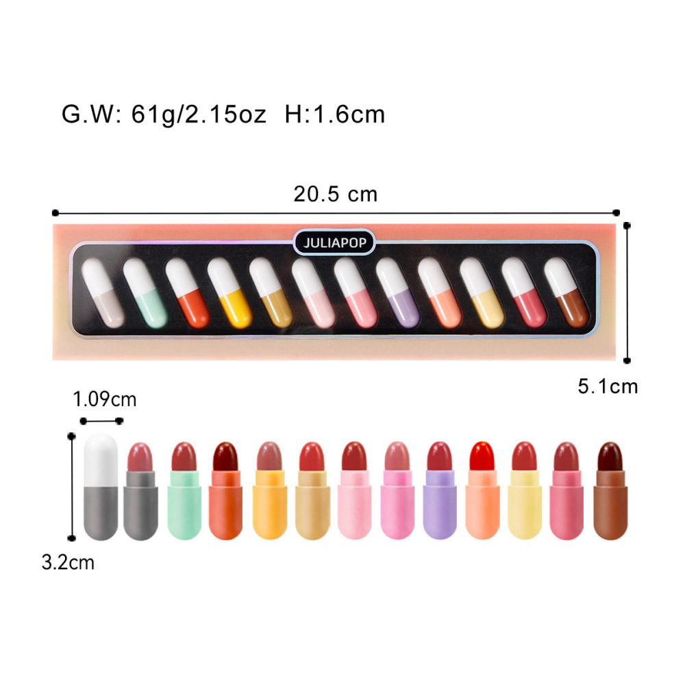 Capsule Lipstick Set 12 Color Mini Lipstick 12 Color Mini Lipstick image 5