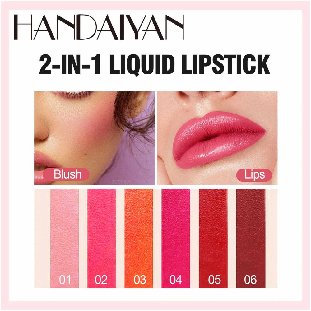 Lipstick Lip Tint Non stick Cup Liquid Blush cheek Makeup oi image 4