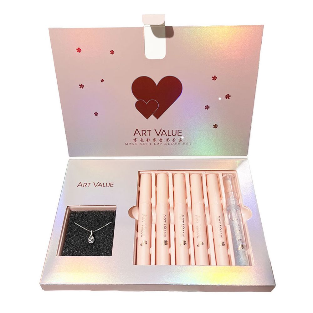 Mist Soft Lipstick Neck Set Mist Soft Lipstick Necklace Set Box image 5