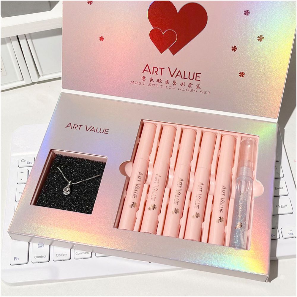 Mist Soft Lipstick Neck Set Mist Soft Lipstick Necklace Set Box image 0