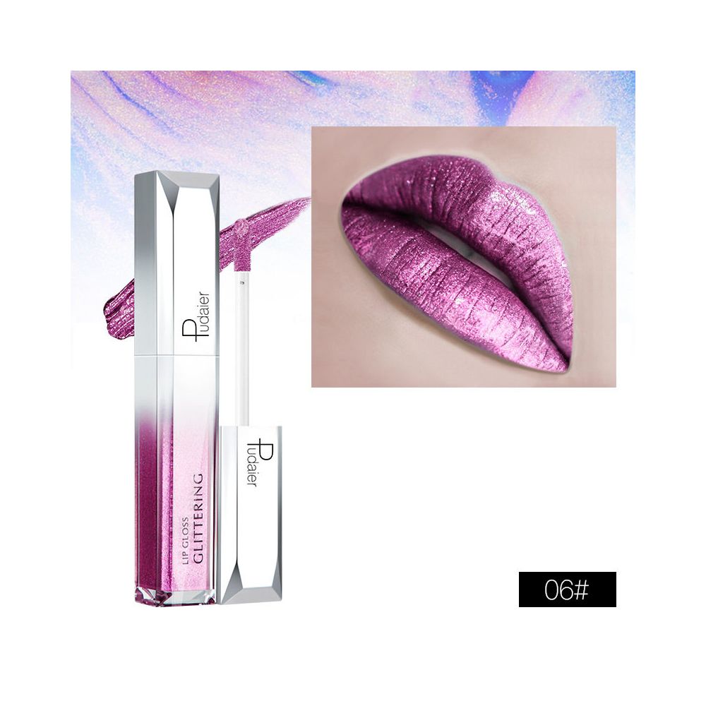 Glitter Gold Lipstick Shiny Metallic Matte Velvet Waterproof