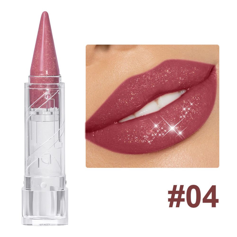 Glitter Gold Lipstick Shiny Metallic Matte Velvet Waterproof