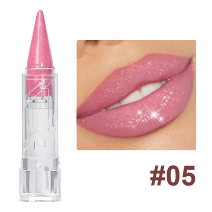 Glitter Gold Lipstick Shiny Metallic Matte Velvet Waterproof