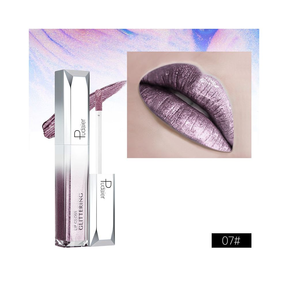 Glitter Gold Lipstick Shiny Metallic Matte Velvet Waterproof