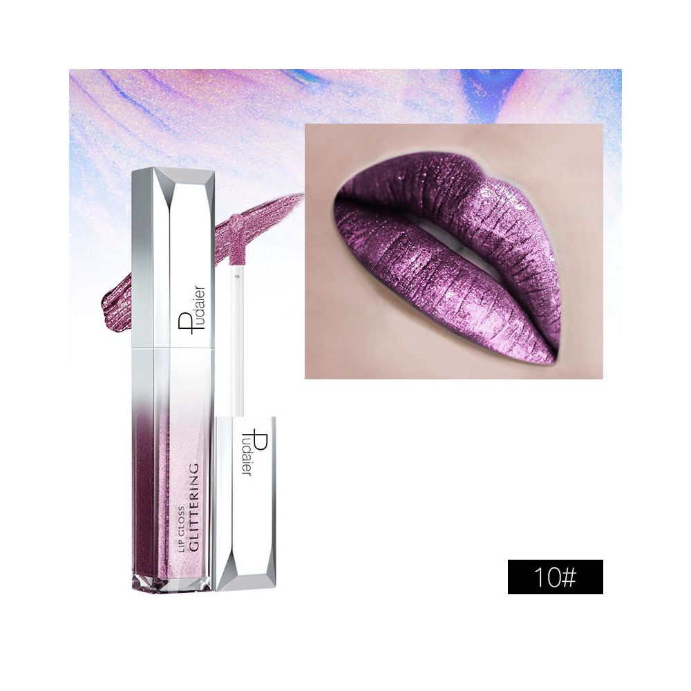 Glitter Gold Lipstick Shiny Metallic Matte Velvet Waterproof