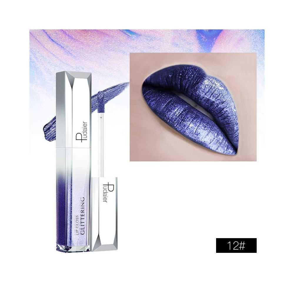 Glitter Gold Lipstick Shiny Metallic Matte Velvet Waterproof