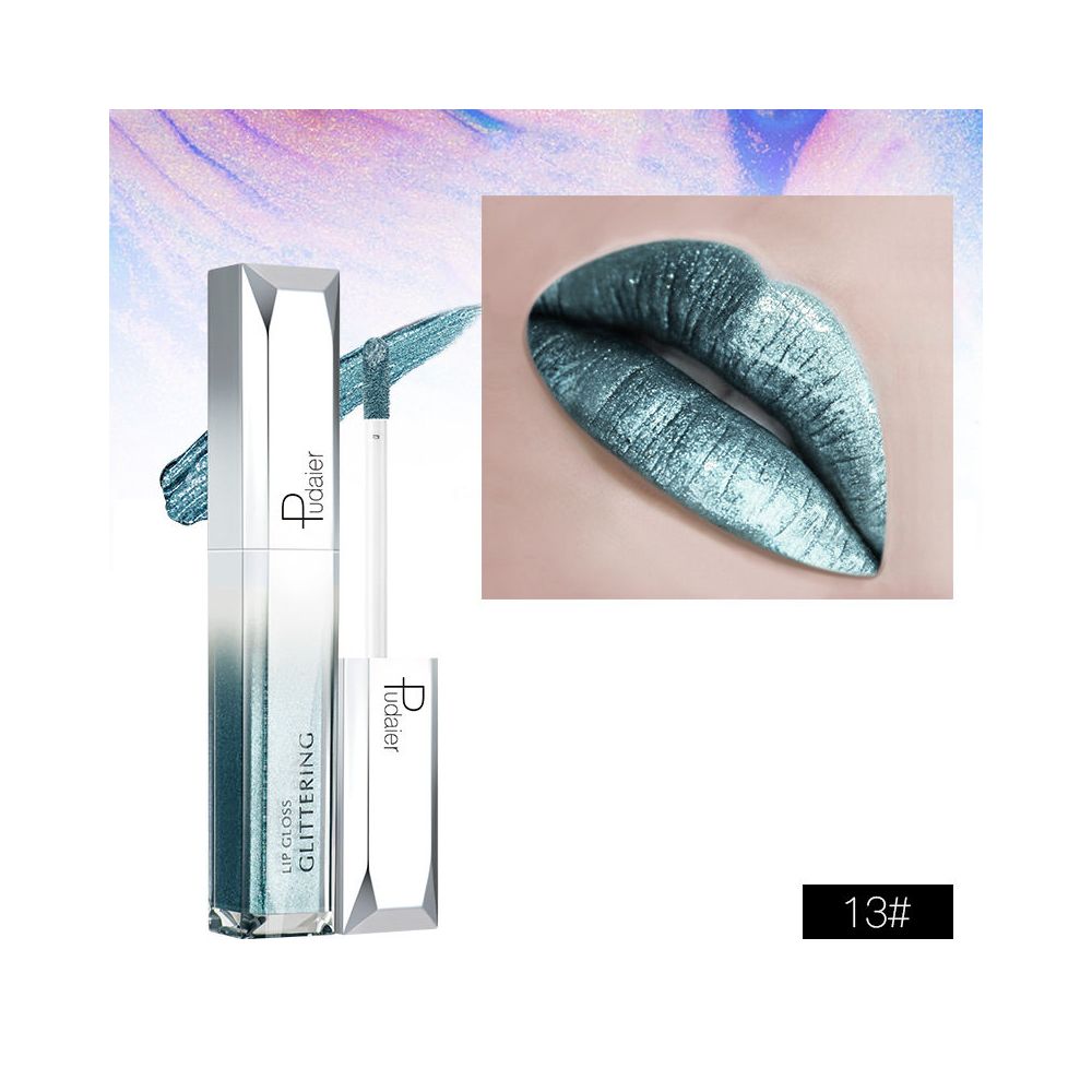 Glitter Gold Lipstick Shiny Metallic Matte Velvet Waterproof