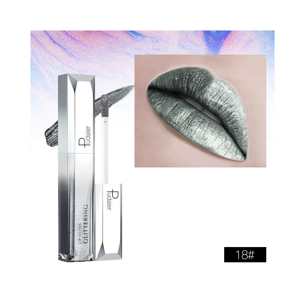 Glitter Gold Lipstick Shiny Metallic Matte Velvet Waterproof
