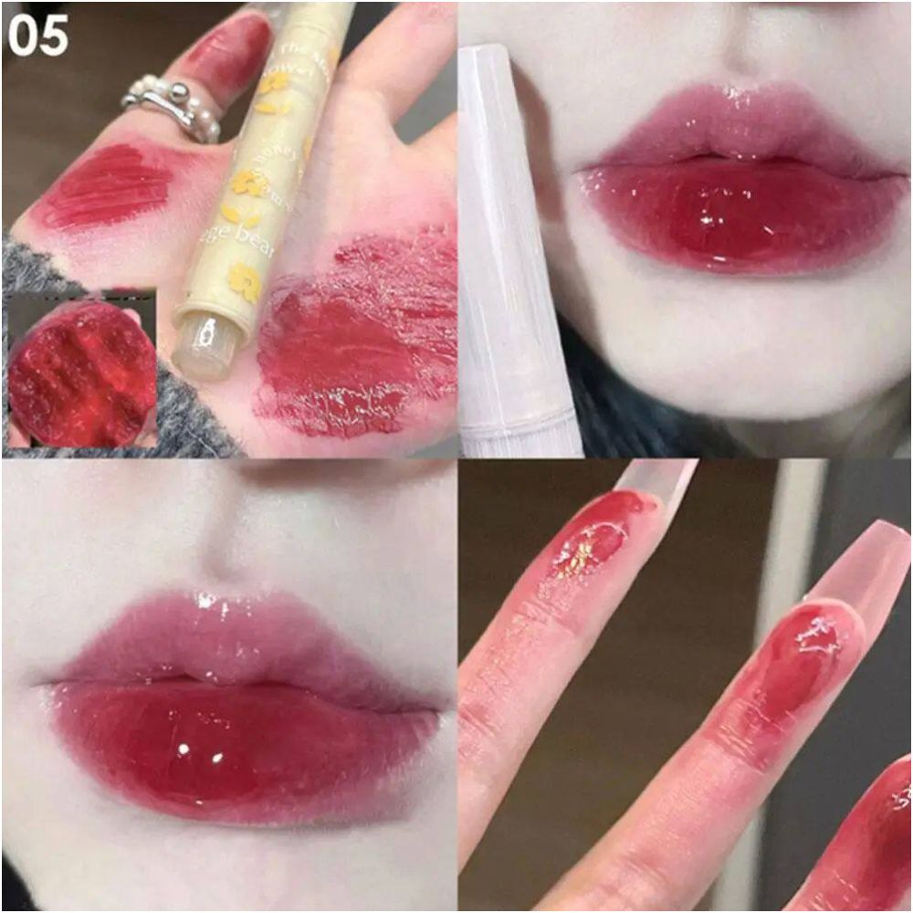 Clear Water Light Solid Lip Gloss Jelly Pink Lip Tint Lipsti image 3