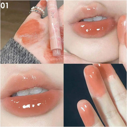 Clear Water Light Solid Lip Gloss Jelly Pink Lip Tint Lipsti