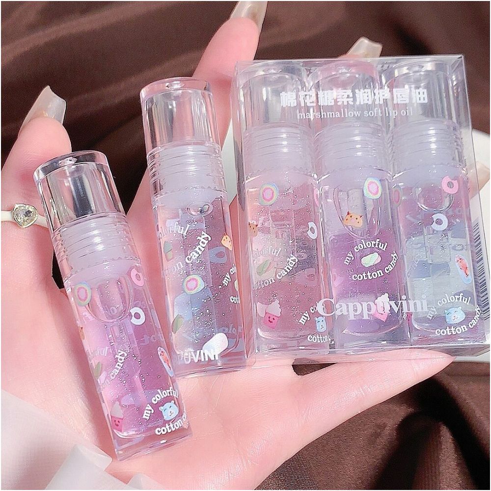 Kapaoweini Dudu Lip Protection Oil Transparent Lip Glaze Moisturizing and Moisturizing Lip Gloss Fine Sparkling Overlapping Glass Lips Genuine image 4