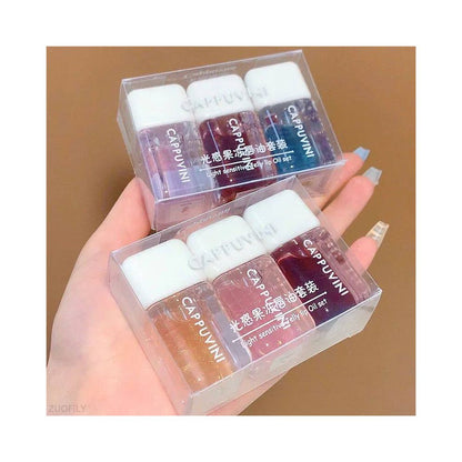 Mirror Lip Glaze Waterproof Lip Gloss Lips Makeup Set Transp image 1