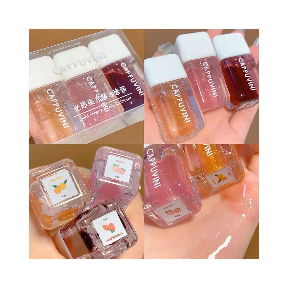 Mirror Lip Glaze Waterproof Lip Gloss Lips Makeup Set Transp image 3