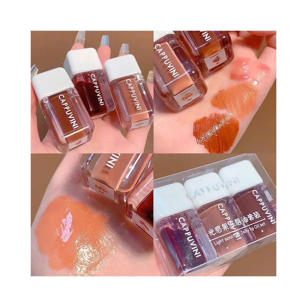 Mirror Lip Glaze Waterproof Lip Gloss Lips Makeup Set Transp