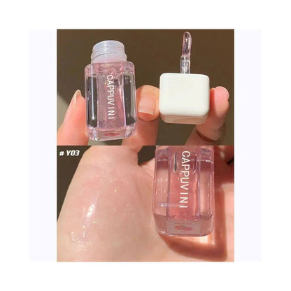 Mirror Lip Glaze Waterproof Lip Gloss Lips Makeup Set Transp
