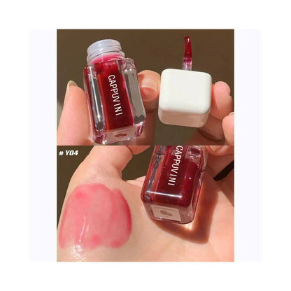 Mirror Lip Glaze Waterproof Lip Gloss Lips Makeup Set Transp