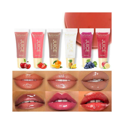 Nude Brown Plumping Lip Gloss Moisturising Fruit Lip Oil Tra image 2