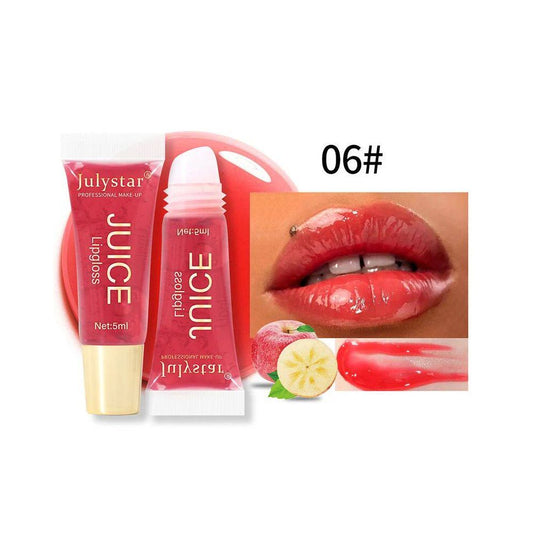 Nude Brown Plumping Lip Gloss Moisturising Fruit Lip Oil Tra