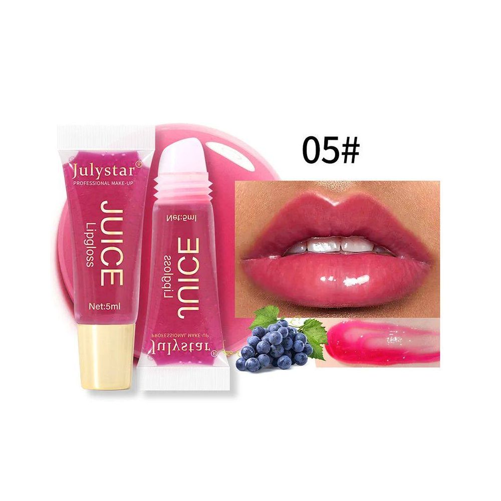 Nude Brown Plumping Lip Gloss Moisturising Fruit Lip Oil Tra