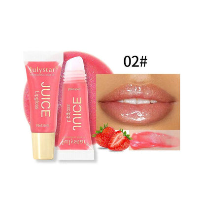 Nude Brown Plumping Lip Gloss Moisturising Fruit Lip Oil Tra