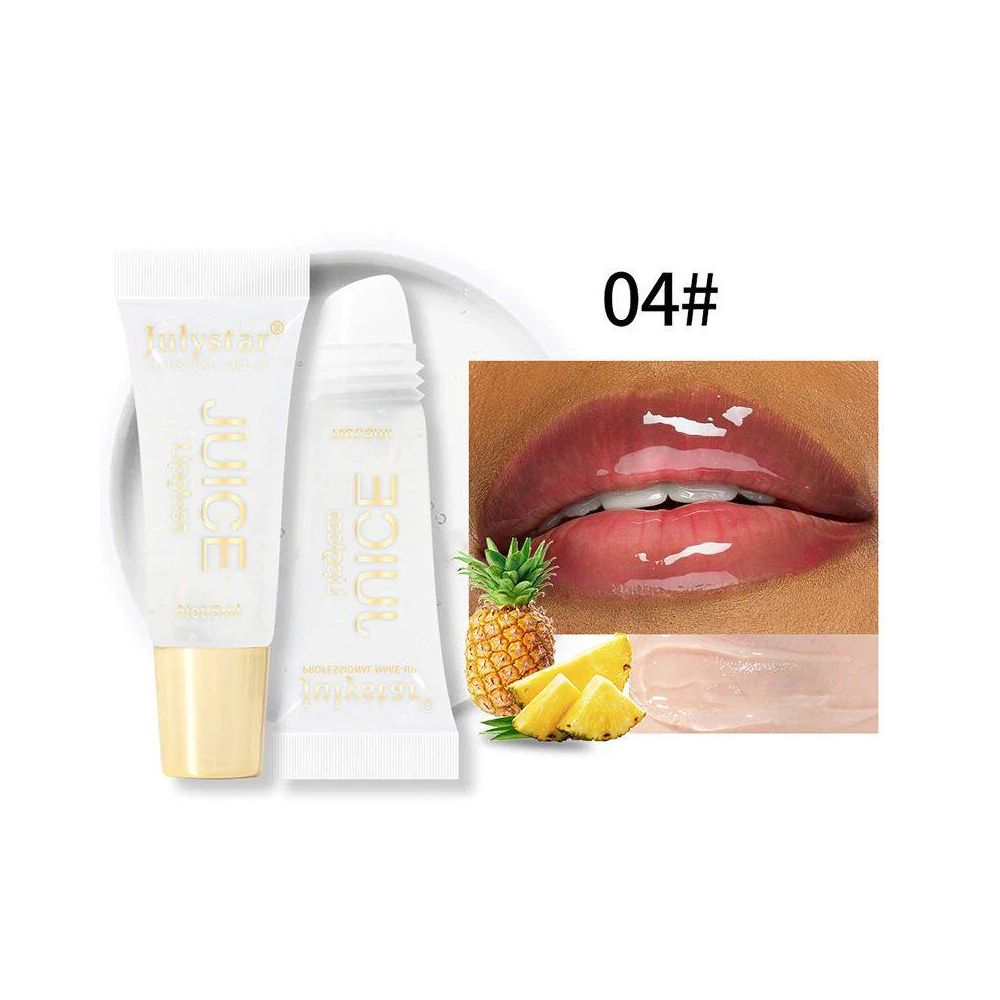 Nude Brown Plumping Lip Gloss Moisturising Fruit Lip Oil Tra