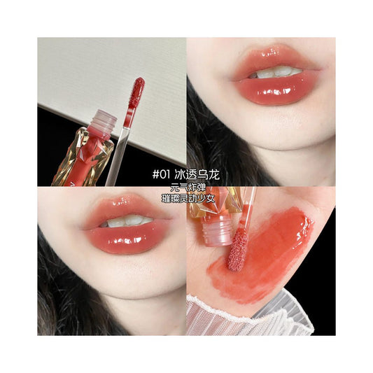 Mirror lip gloss non fading non stick cup lip gloss mirror lip gloss