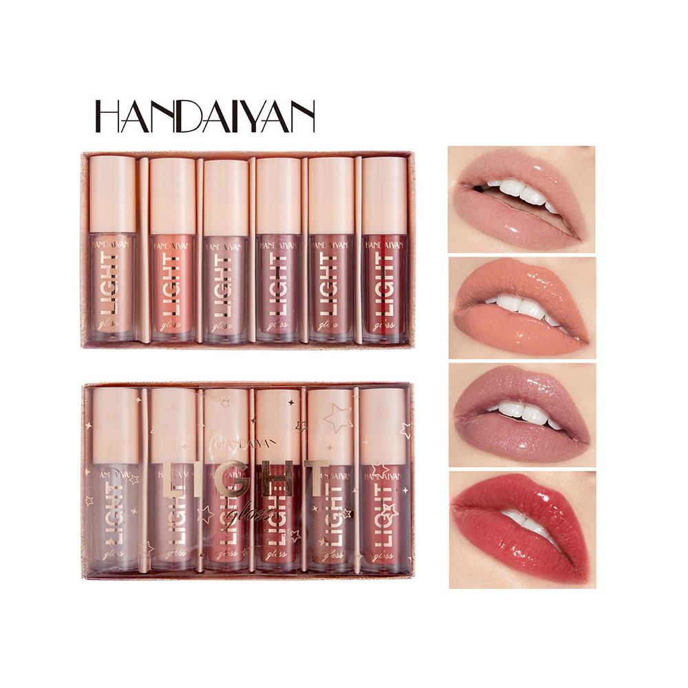 6 lip gloss set Mirror gloss lip gloss Liquid lacquered lip gloss image 0