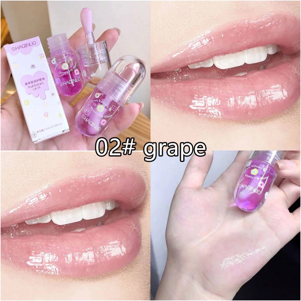 Hydrating Lip Care Oil Fruit Flavored Lip Balm Gloss for