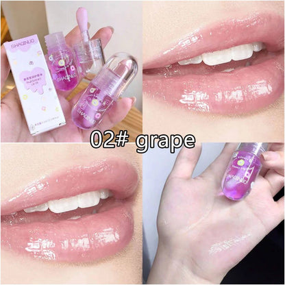 Hydrating Lip Care Oil Fruit Flavored Lip Balm Gloss for