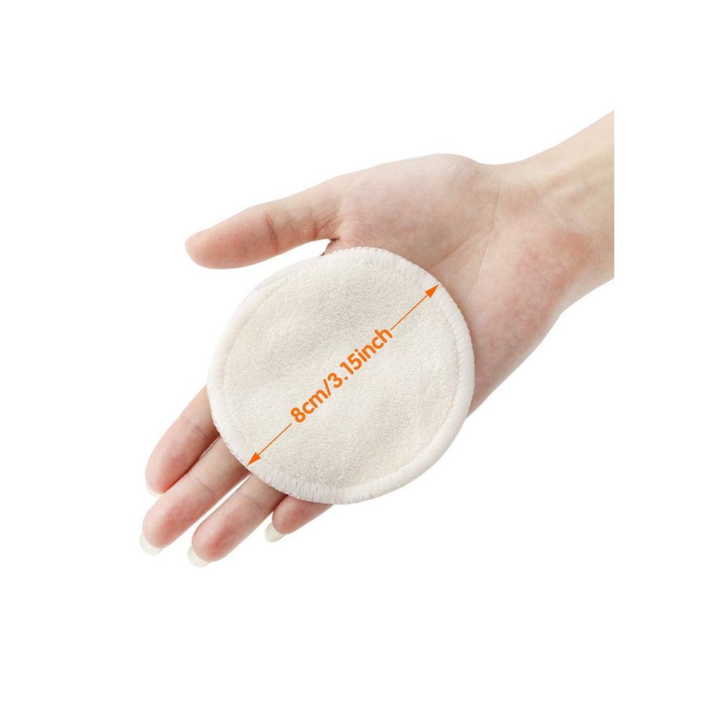100 Cotton Terry Velvet Washable Cleansing Puff Direct from Manufacturer Thickened Bamboo Fiber Makeup Remover Pad image 4