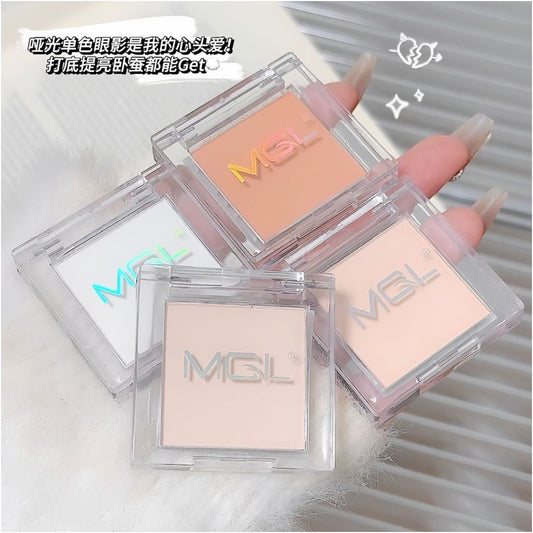 MGL Glowing Starlight Highlighting Pure White Eyeshadow for Under eye Brightening Inner Corner and Tear Trough Sunken Area Single Color Recommendation for Beginners image 0