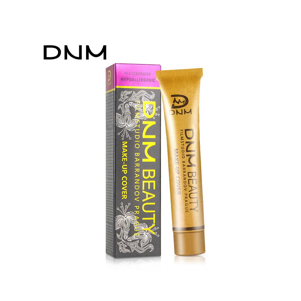 DNM Little Gold Tube Concealer Foundation Cream for Covering Acne Marks Freckles Scars Tattoos Redness Dark Circles and Freckles image 0