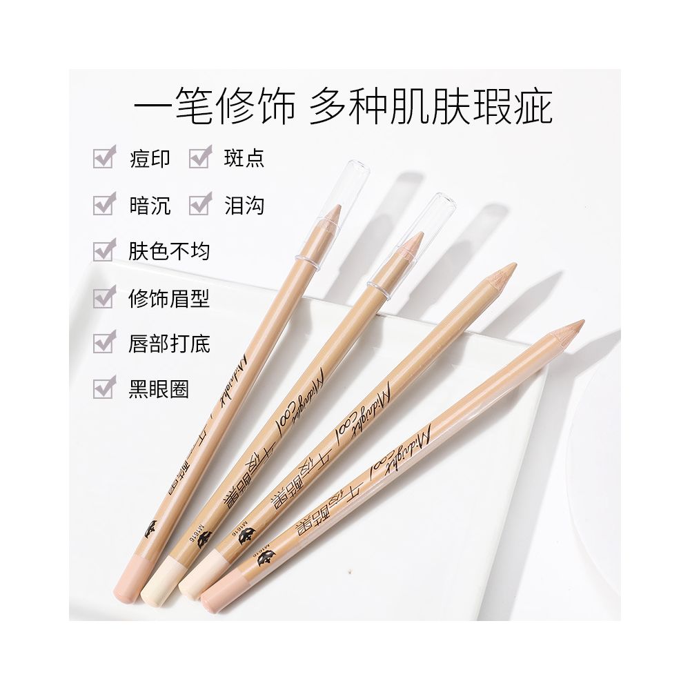 Midnight Black 1616 Flawless Concealer Pen Covers Acne Scars Blemishes and Dark Circles Easy to Apply Concealer image 0