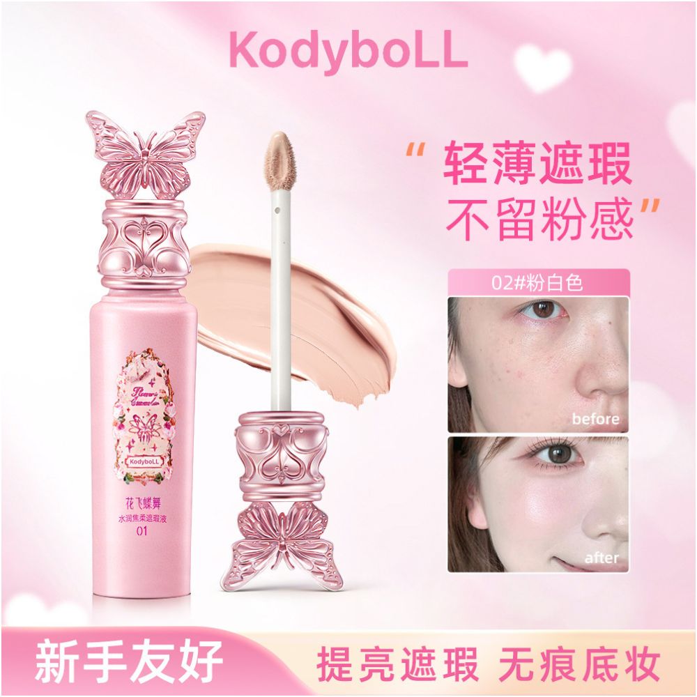 Kodyboll Floral Butterfly Moisturizing Soft Focus Concealer Natural and lightweight covering dark circles acne scars and blemishes image 0