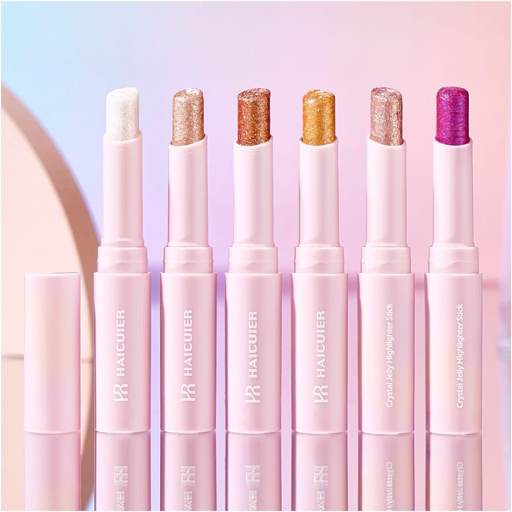 Cross border exclusive supply of Hai Cui Er Crystal Jelly Highlighter Stick Eyeshadow Stick Crystal Potato Mash Texture Super Sparkling Multi color New Arrival image 0