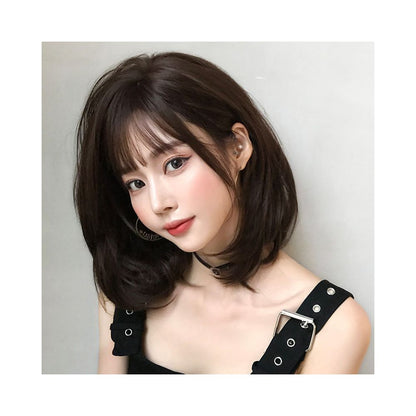 Yiwu Yarna Wig Co Ltd Manufacturer s new wig for women with short hair bangs round face image 3