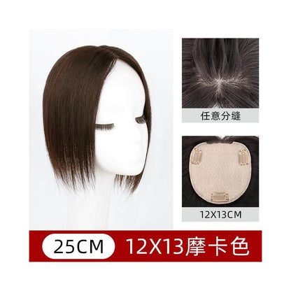 Henan Xuchang Wig Flagship Store Large Area Starry Sky Network Wig Slices Cover White Hair True Hair Long Straight Hair Blocks Feel Free