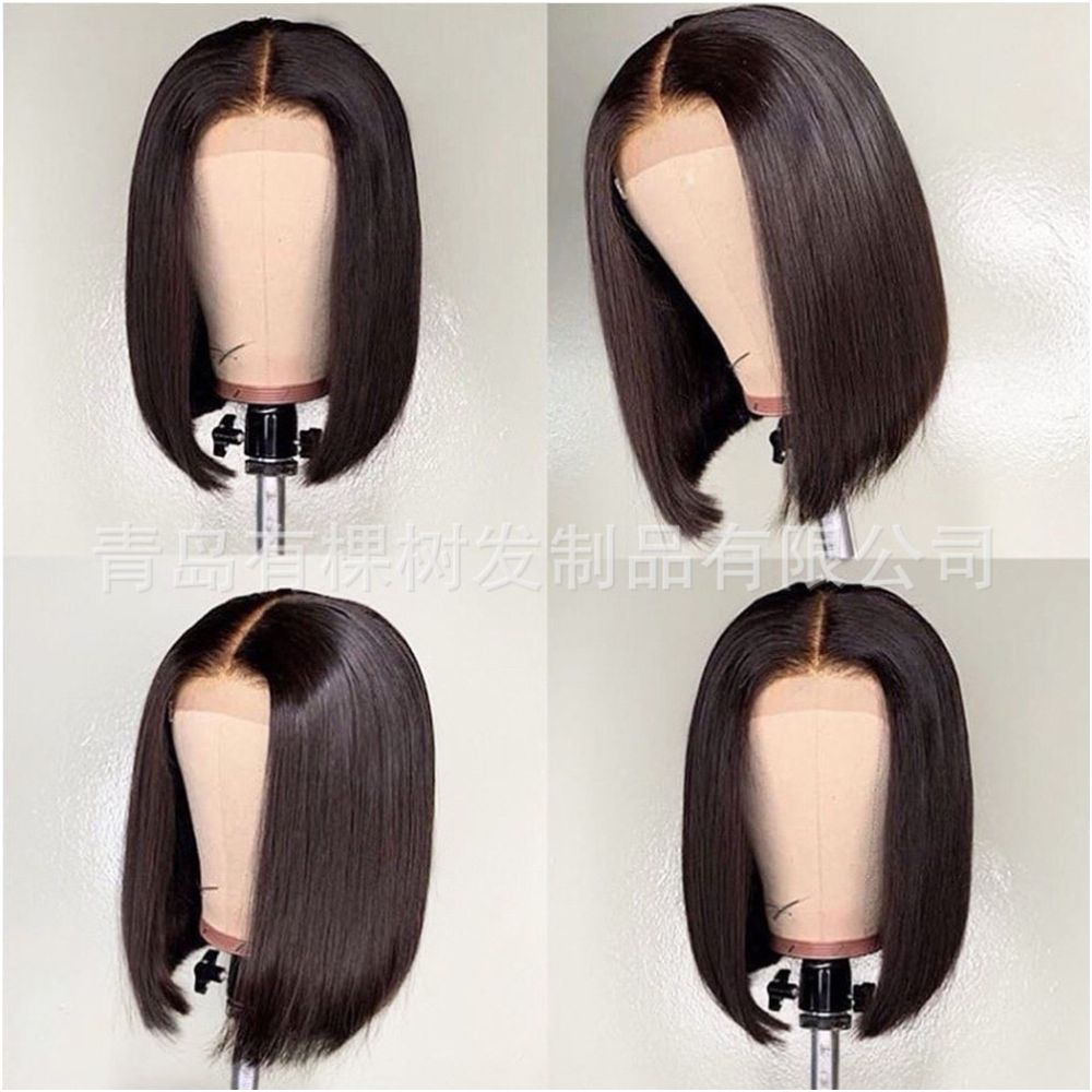 Qingdao Youkeshu Hair Products Co Ltd manufactures European and American style wigs 13 3 size in stock made from high temperature synthetic fibers image 3
