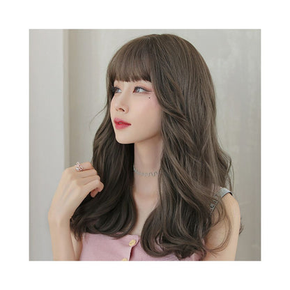 Yiwu Yarna Wig Co Ltd Manufacturer Wig Female Long Hair Natural Full Head Set Long Curled Hair Empty image 2